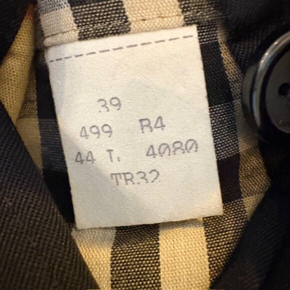 Burberry Trench Coat Men's Authentic size 44 T Double breasted black - Picture 5 of 16